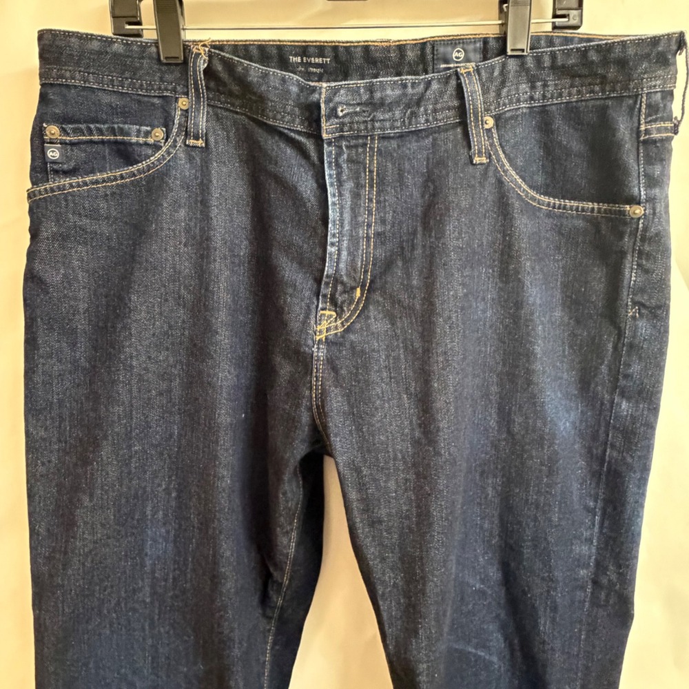 AG Adriano Goldschmied Everett Straight Leg Dark‎ Wash Jeans Mens 38x30 Pants